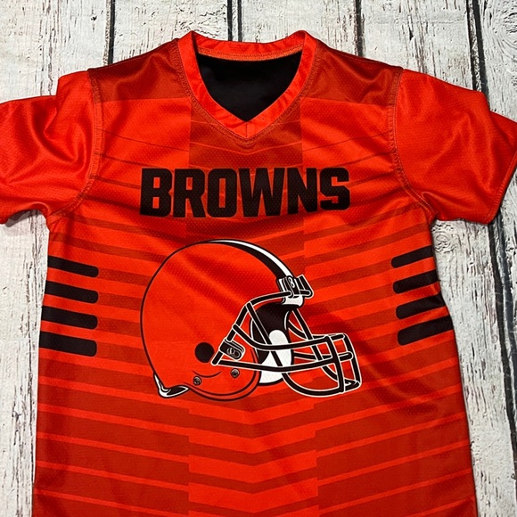 Cleveland Browns NFL Flag Football Youth Boys Kids Reversible Jersey - Picture 5 of 6